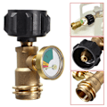 Miniatyrbillede 2 af 6: Propantank Messing Adapter Trykmåler Måler til gasgrill