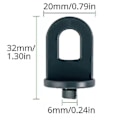Miniatyrbild 5 av 5: Paket med 50x växthusklämmor - Växthusklämmor - Lätt installation Liten växthus Svart plastklämma Fast spänne för korg Blomkruka 50st