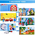 Miniatyrbilde 3 av 7: 3D Montessori Fortellende Klesbok Filt Opptatt Brett Bok Barnehage Småbarn Tidlig Læring Leke