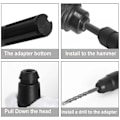 Pikkukuva 4 / 5: SDS Max till SDS Plus-adapter för hammarborr, SDS Max till SDS Plus snabbborrverktyg, snabbadapterchuckadapter för alla SDS Max-borrar