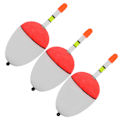 Miniatyrbillede 3 af 8: 3ST EVA Selvluminerende Fiskeflåde Light Stick Skum Plast Bobber Havsfiske Striking Float 70G 0.2