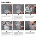 Miniatyrbillede 4 af 7: Roterende Makeup Stativ Organizer transparent 745