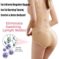 Pikkukuva 8 / 8: Unik Bodyshaper Vatsan Kontrolloiva Korsetti Korkea Vyötärö Alusvaatteet Nahka 2XL skin