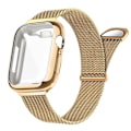 Miniatyrbild 3 av 7: Milanese Armband + Skydd för Apple Watch Ultra 49MM 41mm 40mm 44mm 38mm 42mm TPU-skärm Iwatch Series 9 8 7 6 SE 5 4 Correa 45mm Silver Silver Silver 44mm-Series 6 5 4 SE