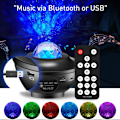 Miniatyrbillede 3 af 8: Galakseprojektorlampe, Nebulosprojektor natlampe