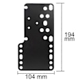 Miniatyrbild 5 av 5: Svart metall SIM Racing Game USB handbromshållare fast fäste för handbroms