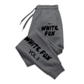 Miniatyrbild 1 av 6: Vita Fox Joggers Mode Baggy Byxor Män Kvinna Casual Sweatbyxor Bekväma Fitness Byxor Kvinnor Mjuk 2024 Nytt Mångsidig Mörkgrå Svart Dark grey black XL