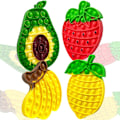 Miniatyrbild 1 av 7: 4-pack Bubbla Sensorisk Pop it Fidget Leksak