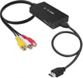 RCA till HDMI-omvandlare, komposit till HDMI-adapter stöder 1080p Pal/ntsc-FA-