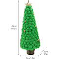 Miniatyrbilde 2 av 2: 26 cm kunstig miniatyr juletre med trebase