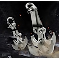 Miniatyrbild 4 av 5: HHL 2 st Grapple Hook Multifunktionell Klo av Rostfritt Stål för Utomhusklättring Multifunktionell Gravitationskrok Grapple Gravity Climbing Rope Hook