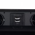 Pikkukuva 5 / 11: Integroitu pistorasia USB:llä / Pöytäpistorasia - Kaksois 1740