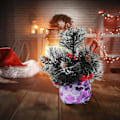 Miniatyrbillede 3 af 5: Mini kunstig juletræ - 8 tommer - Kunstige fyrrekogler