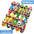 Miniatyrbilde 4 av 5: 9-delt mini fingerboardsett - 9,5*2,5 cm (tilfeldig)
