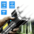 Pikkukuva 4 / 5: Super Bright 10000000LM Torch Led Ficklampa USB Uppladdningsbar
