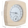 Miniatyrbillede 2 af 5: Saunatermometer og hygrometer, saunatermometer i træ