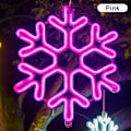 Miniatyrbillede 7 af 8: 40CM Stor Snefnug Stringlys Ude Snefnug Led Hængende Hvid White one size