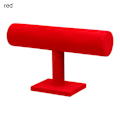 Miniatyrbild 2 av 10: Sammet T-bar Stativ Förvaringsställ RÖD red