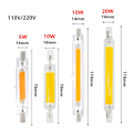 Miniatyrbillede 1 af 6: Glasrør COB Pære Dæmpbar LED Lampe 189MM 20W 220V Cool White