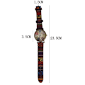 Miniatyrbild 4 av 4: Boho Hippie Klocka Regnbåge Vävd Rem Klockarmband Armbandsur Light Red