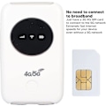 Pikkukuva 2 / 5: 4G LTE WiFi-modeemi, lukittu 5G WiFi mobiili hotspot WiFi-reititin SIM-kortpaikalla ja Micro USB 300Mbps korkean nopeuden kannettava matkahotspot matkoille
