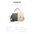 Pikkukuva 2 / 4: Dam Handväska Retro Ny Damväska Portabel axel Crossbody Matt Gray
