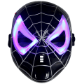 Miniatyrbild 1 av 2: Lysande Spiderman-mask Pojkar Barn Vuxna Maskerad Superhjälte black