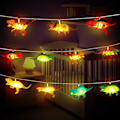 Miniatyrbild 1 av 5: LED-dinosaurie ljusslinga pojke dinosaurie rum dekoration dinosaurie