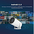 Miniatyrbilde 3 av 5: Projektor 4K Android 11 Dual Wifi6 200 Bt5.0 1080p 1280*720p