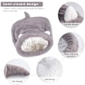 Miniatyrbilde 2 av 3: Katt sovepose fleece myk selvoppvarmende vaskbar katteseng koselig veske teppematte kattveske egnet for katt og valp Størrelse: 50x40cm grå gray