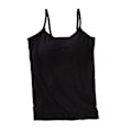 Miniatyrbild 1 av 5: Tanktopp med inbyggd BH Justerbara Spaghettiremmar Tank Top för Kvinnor Formell Vardag Fest Bal Svart Black XL