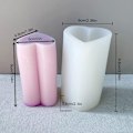 Miniatyrbillede 3 af 4: Silikonform til Hjertecylinder