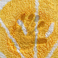Miniatyrbilde 5 av 5: Halvrund badrumsmatta Mjuk mikrofiber Citronform Halkfri badmatta för kök Sovrum Dusch Gummi för golv Vardagsrumsmatta