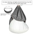 Miniatyrbilde 3 av 4: Nytt innerfoder for Bean Bag Chair Coer Stor Lättstädad Soffsits coolwhite 100x120cm