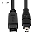 Miniatyrbilde 4 av 5: IEEE 1394 Firewire 800 til 400 Firewire Firewire 9 til 4 datakabel 1394 kabel 1,8 meter svart