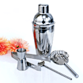Miniatyrbillede 1 af 2: 5-delt cocktailset, barset, shaker 350ml - Rustfrit stål silver 350