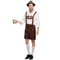 Pikkukuva 1 / 4: Oktoberfest-juhlapuvut miehille, saksalainen baijerilainen oluttyöläinen, nahkahousut, perinteinen naamiaisasu, M