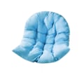 Miniatyrbillede 1 af 10: Indendørs hængende æggestol hængekøje stol sæde tyk pude puder, 120x80cm light blue
