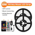 Miniatyrbillede 3 af 10: 20M - 44-Tast Musik LED-Strips - APP-styring - Musikstyringsboks MultiColo multicolor 20m 44key music led strip 18LED/m