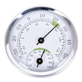 Miniatyrbillede 1 af 5: Indendørs Analog Luftfugtighed Temperaturmåler Hygrometer Silver