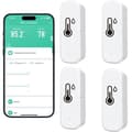 WiFi Termometer Hygrometer 4-pack med appvarningar och fjärrövervakning-FA-