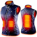 Miniatyrbilde 2 av 5: Oppvarmet vest for kvinner med halsvarmer M M Blue