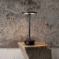 Miniatyrbillede 2 af 5: Trådløs Bordlampe Dæmpbar Vandafvisende Metal USB Opladningsbar Bordlampe (Sort) black