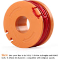 Miniatyrbilde 2 av 4: Spoler for Worx WA0010 erstatningsspolelinje erstatningsspolelinje