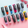Miniatyrbillede 2 af 3: Børne 3D søde tegnefilm digitale ure Vandafvisende sport LED Light blue