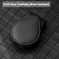 Pikkukuva 1 / 4: 2-pack solglasögonhållare för bil, universell solglasögonhållare för bil, läderklämma för glasögon och biljettkort, glasögonhållare för bil