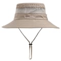 Miniatyrbild 2 av 5: Fiskehatt UPF 50+ Bredbrättad Solhatt för Män och Kvinnor, Herrar Bucket Hat med UV-Skydd för Vandring Strandhattar (Khaki