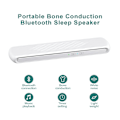 Miniatyrbild 4 av 5: Kuddhögtalare, Benledning Stereo trådlös Bluetooth för sömn, 3D White Noise Sound, Idealisk för sidoslipare med sömnlöshet Vit White
