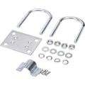 Miniatyrbillede 2 af 8: Antennemastklemme Beslag med U-bolte Rustbeskyttelse Klemme Panel Rør Montering Hardware til Udendørs LoRa Antenne Helium Miner Antenne WiFi Antenne, 4G L Silver