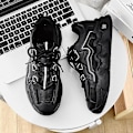 Miniatyrbillede 3 af 4: Herrsneakers Andas løbesko Mode Sportsko 3Azl119 Sort Black 42